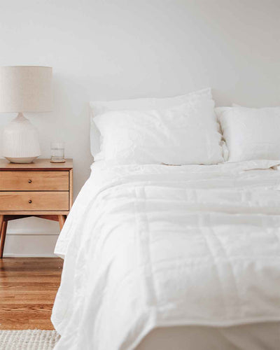 Linen Weighted Duvet Cover